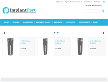 Tablet Screenshot of implantpart.com